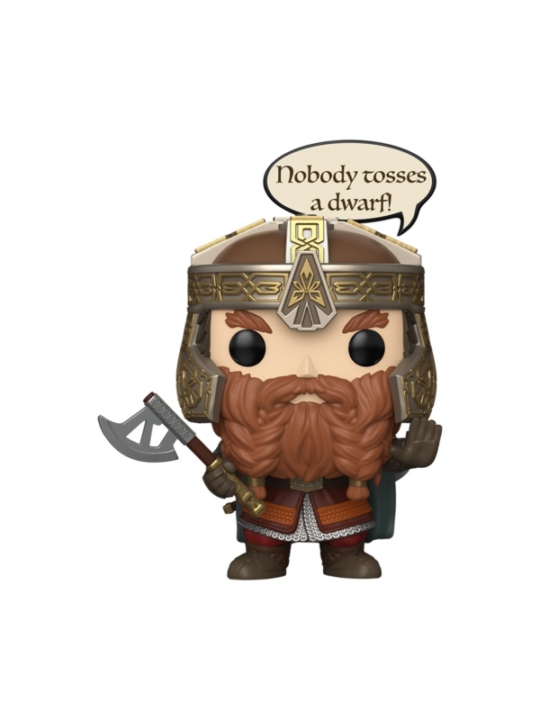 Funko POP! Vinyl Gimli (Nobody Tosses a Dwarf) - El Señor de los ...