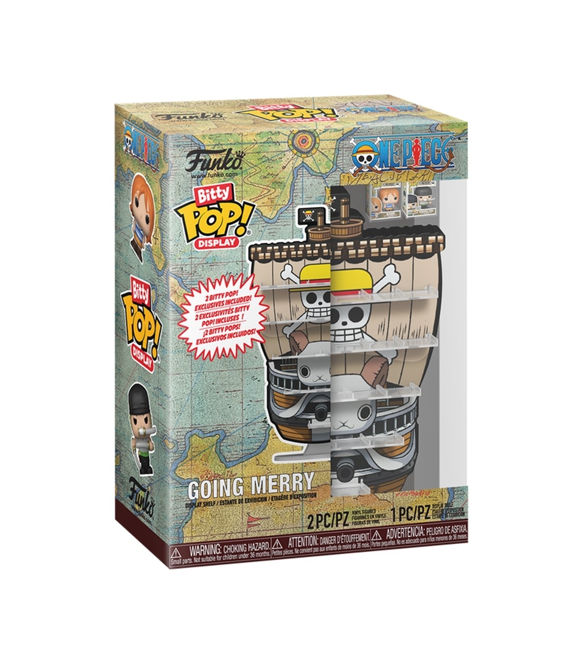 Funko Bitty POP! Display Going Merry - One Piece. Distribuidor España.