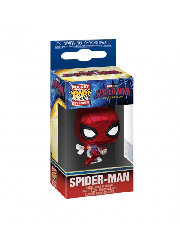 Funko POP! Keychain Spider-Man (Brand New Day) (Metallic) - Marvel ...