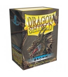 Fundas Standard Dragon Shield Color Marrón - Paquete de 100