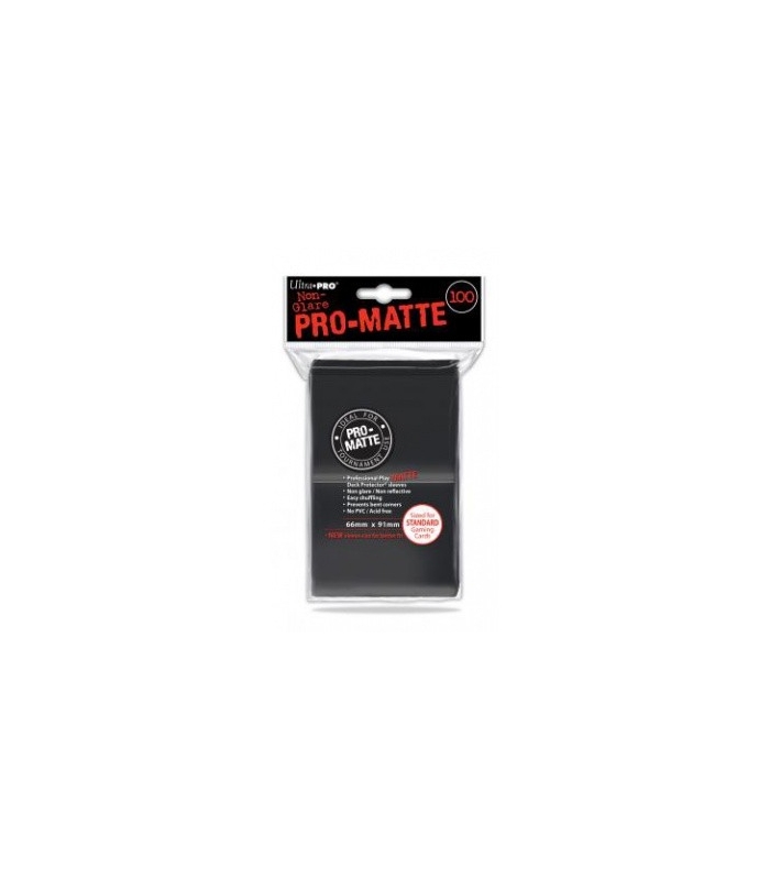 Fundas Standard Pro Matte Ultra Pro Color Negro - Paquete de 100