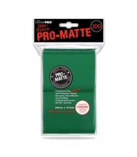 Fundas Standard Pro Matte Ultra Pro Color Verde - Paquete de 100