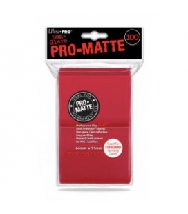 Fundas Standard Pro Matte Ultra Pro Color Rojo - Paquete de 100