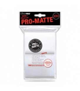 Fundas Standard Pro Matte Ultra Pro Color Blanco - Paquete de 100