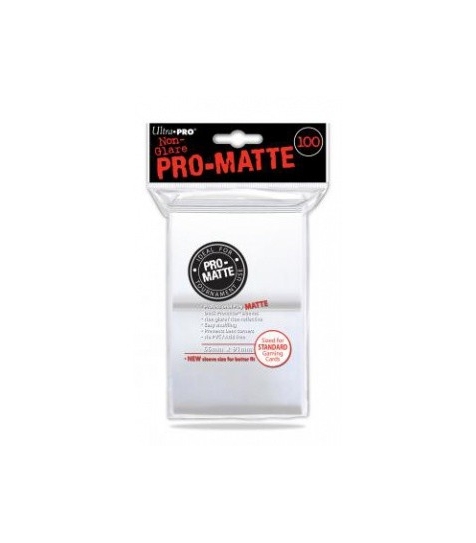 Fundas Standard Pro Matte Ultra Pro Color Blanco - Paquete de 100