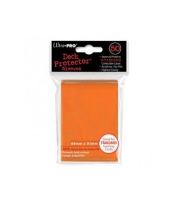Fundas Standard Ultra Pro Color Naranja - Paquete de 50