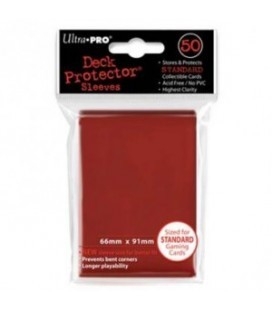 Fundas Standard Ultra Pro Color Rojo - Paquete de 50