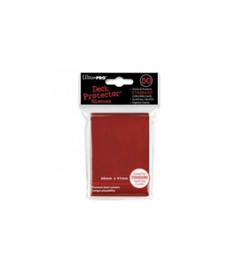 Fundas Standard Ultra Pro Color Rojo - Paquete de 50