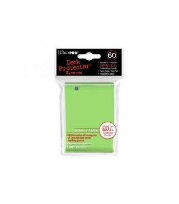 Fundas Small Ultra Pro Color Verde Lima - Paquete de 60
