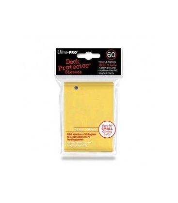 Fundas Small Ultra Pro Color Amarillo - Paquete de 60