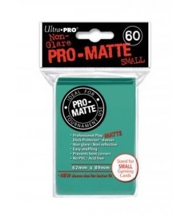 Fundas Small Pro Matte Ultra Pro Color Aqua - Paquete de 60