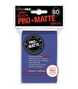 Fundas Small Pro Matte Ultra Pro Color Azul - Paquete de 60