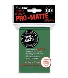 Fundas Small Pro Matte Ultra Pro Color Verde - Paquete de 60