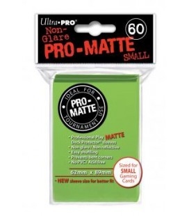 Fundas Small Pro Matte Ultra Pro Color Verde Lima - Paquete de 60