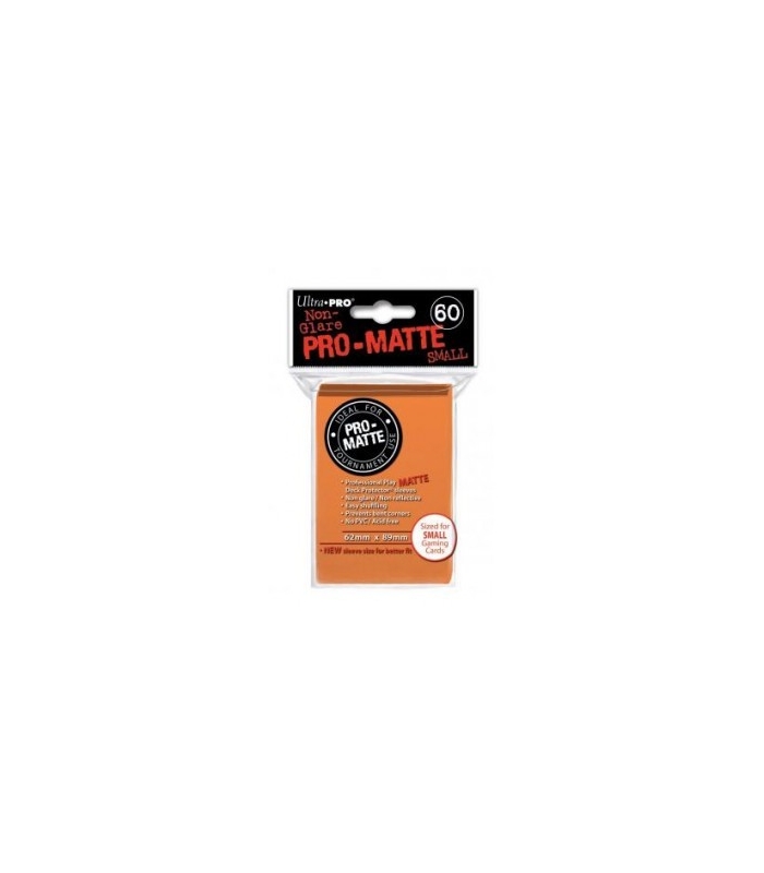 Fundas Small Pro Matte Ultra Pro Color Naranja - Paquete de 60