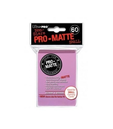 Fundas Small Pro Matte Ultra Pro Color Rosa - Paquete de 60
