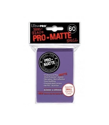Fundas Small Pro Matte Ultra Pro Color Púrpura - Paquete de 60