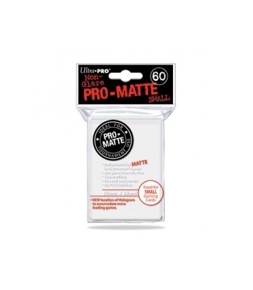 Fundas Small Pro Matte Ultra Pro Color Blanco - Paquete de 60