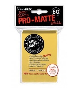 Fundas Small Pro Matte Ultra Pro Color Amarillo - Paquete de 60