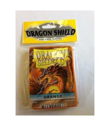 Fundas Small Dragon Shield Color Naranja - Paquete de 50