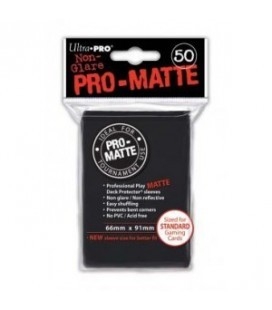 Fundas Ultra Pro Standard Pro Matte 66 x 91 Color Negro - Paquete de 50