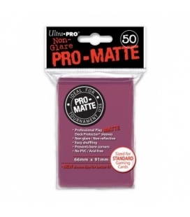 Fundas Ultra Pro Standard Pro Matte 66 x 91 Color Mora - Paquete de 50