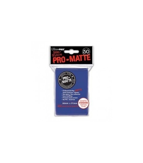 Fundas Ultra Pro Standard Pro Matte 66 x 91Color Azul - Paquete de 50