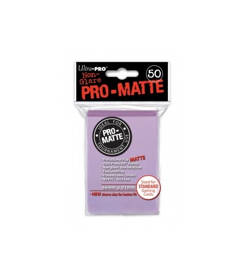 Fundas Ultra Pro Standard Pro Matte 66 x 91 Color Lila - Paquete de 50