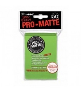 Fundas Ultra Pro Standard Pro Matte 66 x 91 Color Verde Lima - Paquete de 50