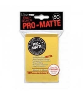 Fundas Ultra Pro Standard Pro Matte 66 x 91 Color Amarilo - Paquete de 50