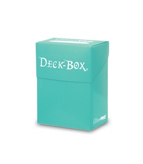 Caja de mazo para cartas Solid Ultra Pro. Para 85 cartas. Color Aqua
