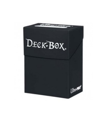 Caja de mazo para cartas Solid Ultra Pro. Para 85 cartas. Color Negro