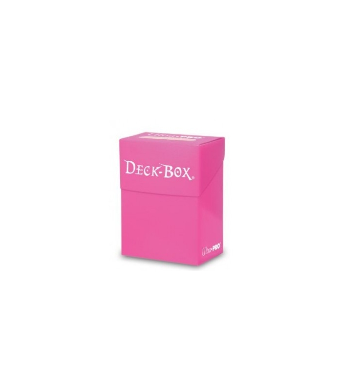 Caja de mazo para cartas Solid Ultra Pro. Para 85 cartas. Color Rosa Brillante