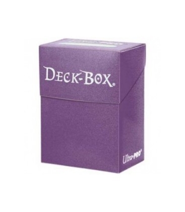 Caja de mazo para cartas Solid Ultra Pro. Para 85 cartas. Color Púrpura