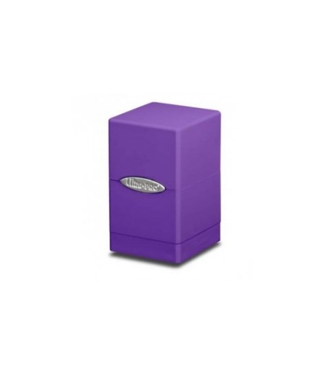 Caja de mazo Satin Tower Ultra Pro. Para 100 cartas. Color Púrpura