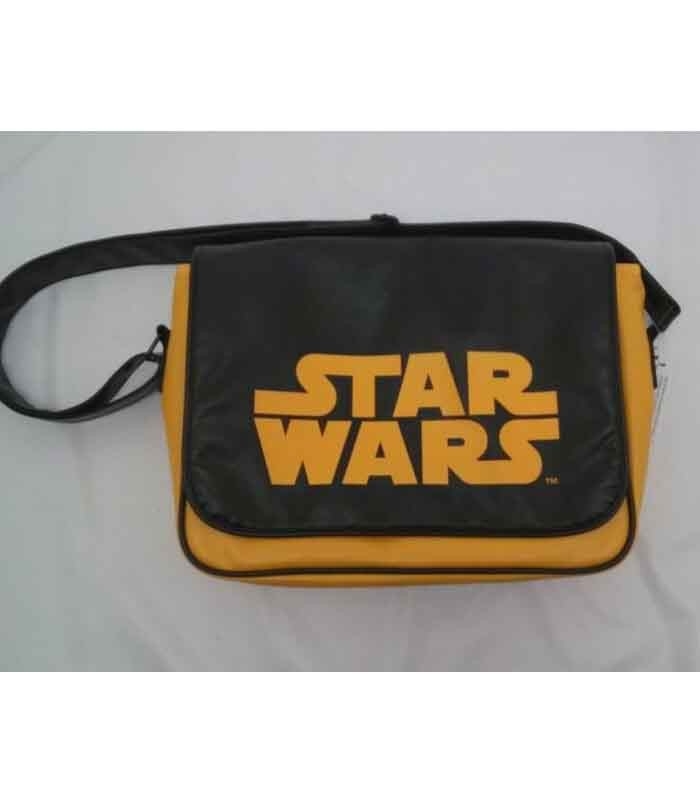 Logo Star Wars naranja bolso bandolera solapa Star Wars