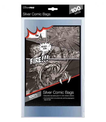 Bolsa para cómics Silver Size 7-1/4" X 10-1/2" Ultra Pro