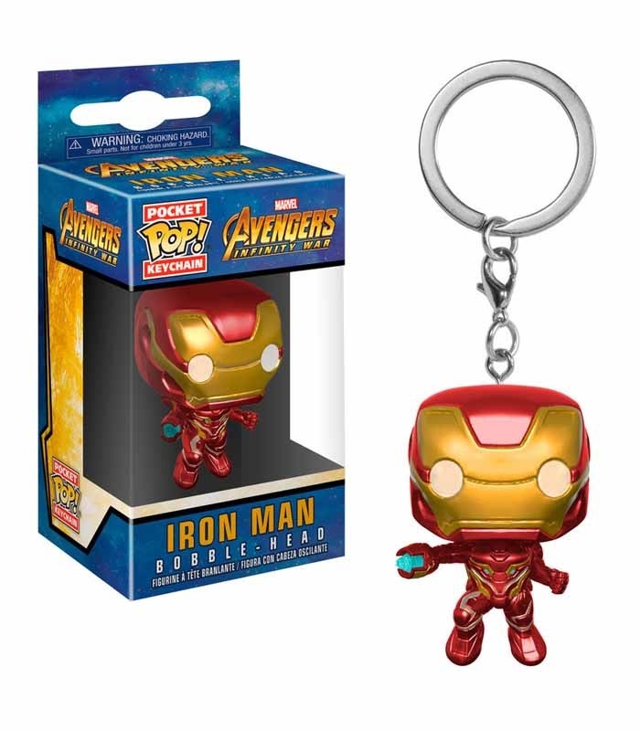 Funko Keychain de Iron Man Infinity War Marvel. Llavero