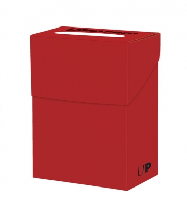 Caja de mazo para cartas New Solid Deck Box Ultra Pro. Para 85 cartas. Color Rojo