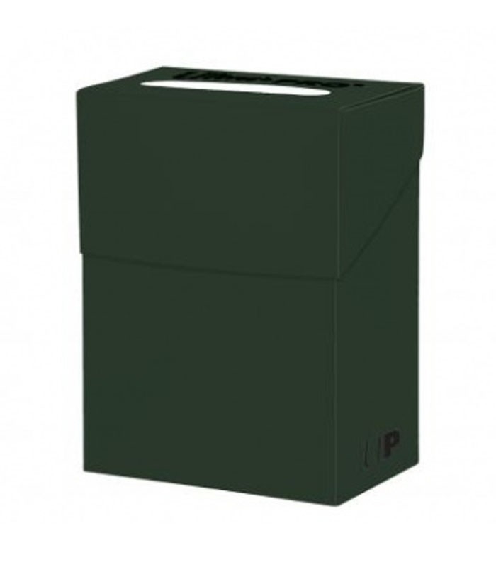 Caja de mazo para cartas New Solid Deck Box Ultra Pro. Para 85 cartas. Color Verde