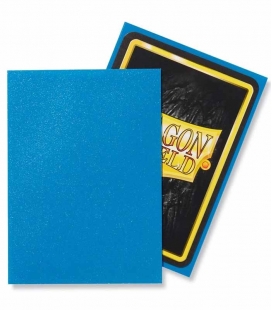 Fundas Standard Sapphire Dragon Shield Matte Color Azul - Paquete de 100