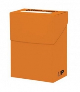 Caja de mazo para cartas New Solid Deck Box Ultra Pro. Para 85 cartas. Color Pumpkin Orange
