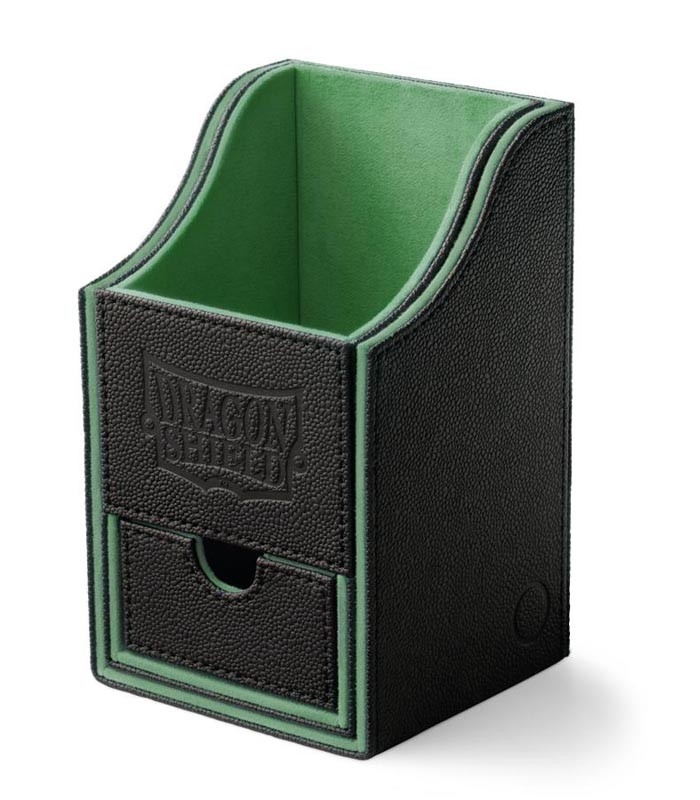 Caja de mazo Nest Box Dragon Shield Doble - Color Negro/Verde