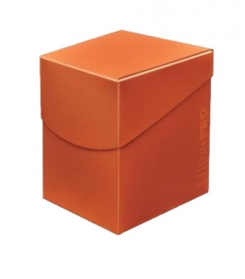 Caja de mazo para cartas Eclipse 100 Ultra Pro. Para 100 cartas. Color Pumpkin Orange