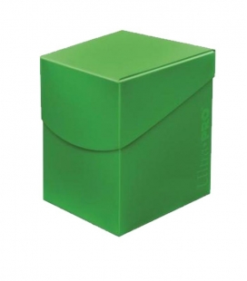 Caja de mazo para cartas Eclipse 100 Ultra Pro. Para 100 cartas. Color Lime Green