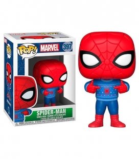 Funko POP! 397 Spider Man Holiday Navidad - Marvel