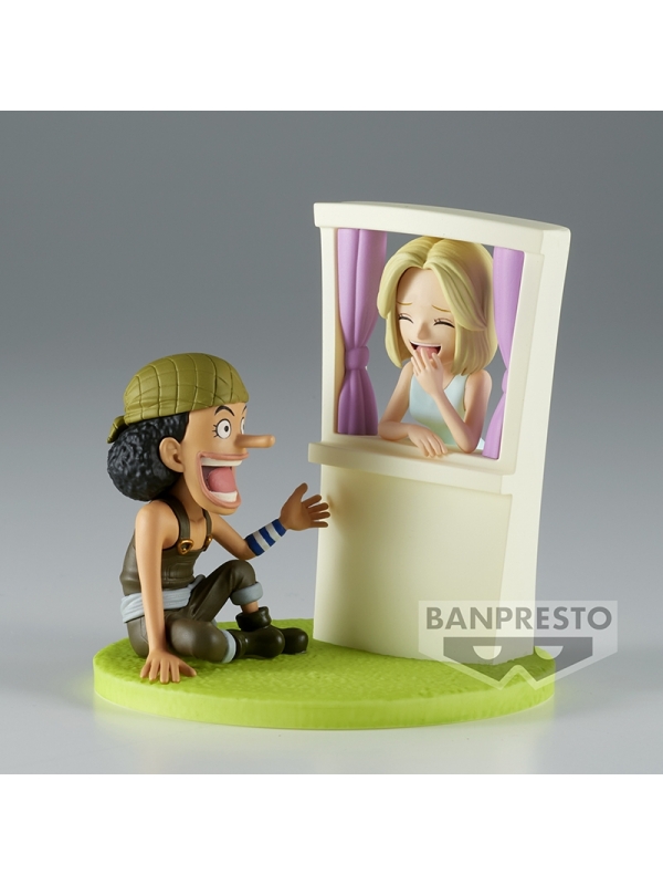 Banpresto One Piece World Collectable Log Stories – Usopp Pirates, Figura 7 Cm, Multicolore, Collezione Ufficiale